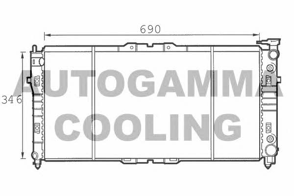 Autogamma 100501 Radiator, engine cooling 100501