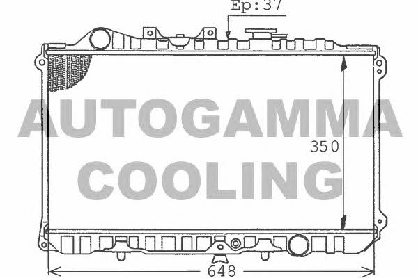 Autogamma 100505 Radiator, engine cooling 100505