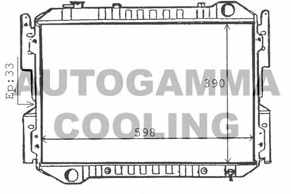 Autogamma 100510 Radiator, engine cooling 100510