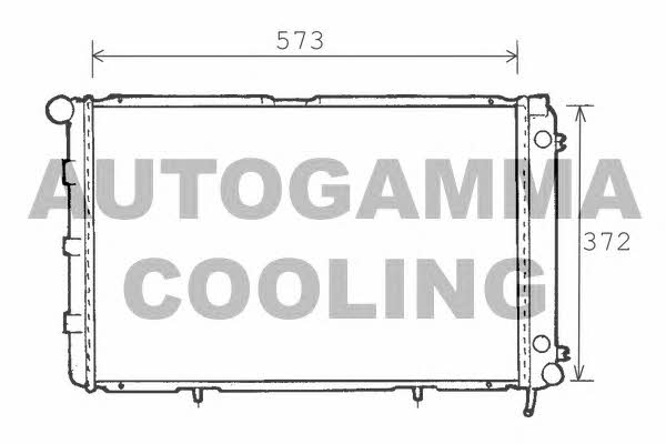 Autogamma 100514 Radiator, engine cooling 100514