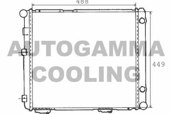 Autogamma 100517 Radiator, engine cooling 100517