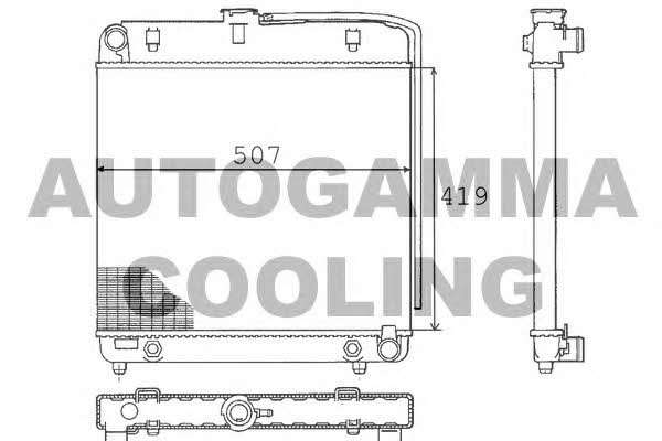 Autogamma 100531 Radiator, engine cooling 100531
