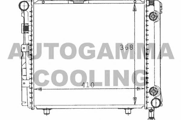 Autogamma 100542 Radiator, engine cooling 100542