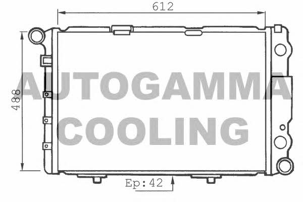 Autogamma 100551 Radiator, engine cooling 100551