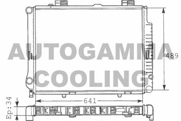 Autogamma 100554 Radiator, engine cooling 100554