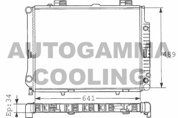Autogamma 100555 Radiator, engine cooling 100555