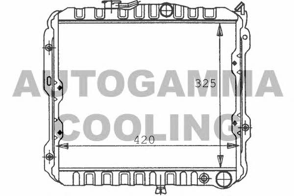 Autogamma 100567 Radiator, engine cooling 100567