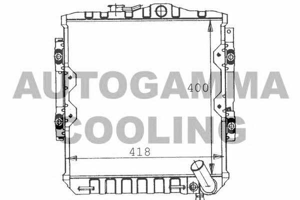 Autogamma 100570 Radiator, engine cooling 100570