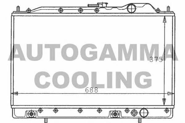 Autogamma 100586 Radiator, engine cooling 100586