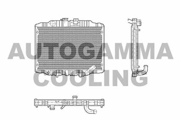 Autogamma 100590 Radiator, engine cooling 100590