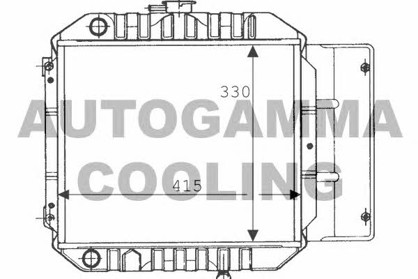 Autogamma 100616 Radiator, engine cooling 100616