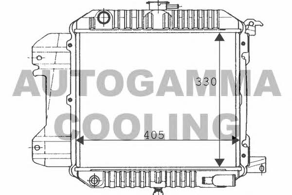 Autogamma 100619 Radiator, engine cooling 100619