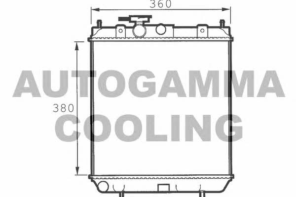 Autogamma 100627 Radiator, engine cooling 100627