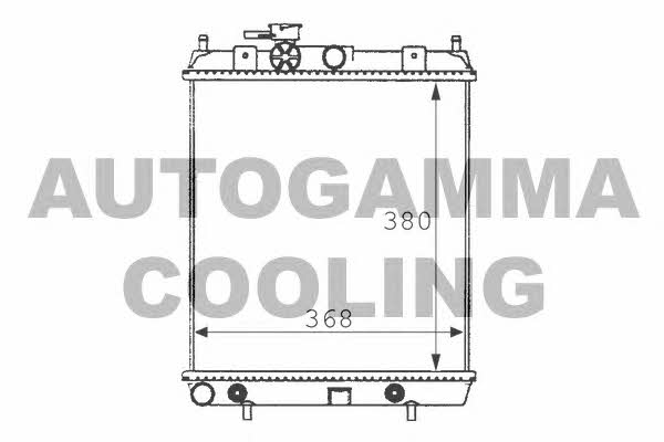Autogamma 100628 Radiator, engine cooling 100628