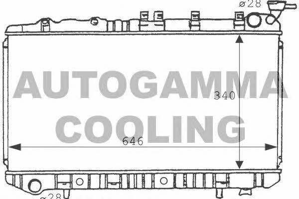 Autogamma 100633 Radiator, engine cooling 100633