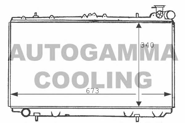 Autogamma 100634 Radiator, engine cooling 100634