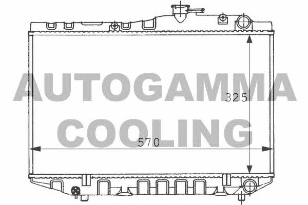 Autogamma 101018 Radiator, engine cooling 101018