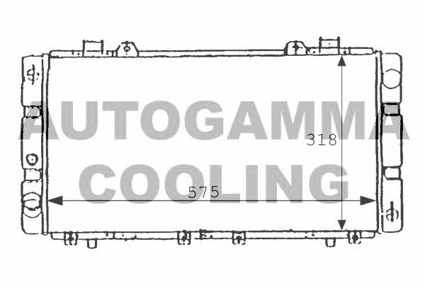 Autogamma 101025 Radiator, engine cooling 101025