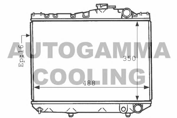 Autogamma 101033 Radiator, engine cooling 101033