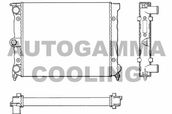 Autogamma 101041 Radiator, engine cooling 101041