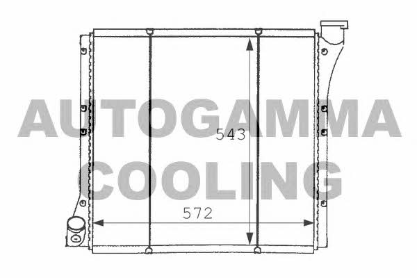 Autogamma 101063 Radiator, engine cooling 101063