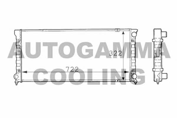 Autogamma 101070 Radiator, engine cooling 101070