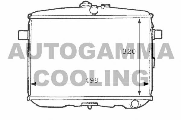 Autogamma 101086 Radiator, engine cooling 101086