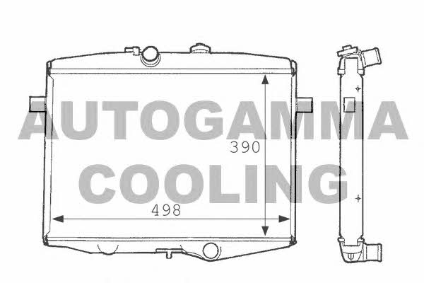 Autogamma 101087 Radiator, engine cooling 101087