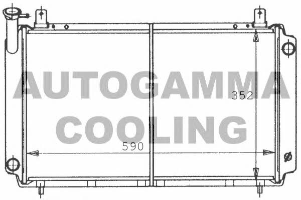 Autogamma 100645 Radiator, engine cooling 100645