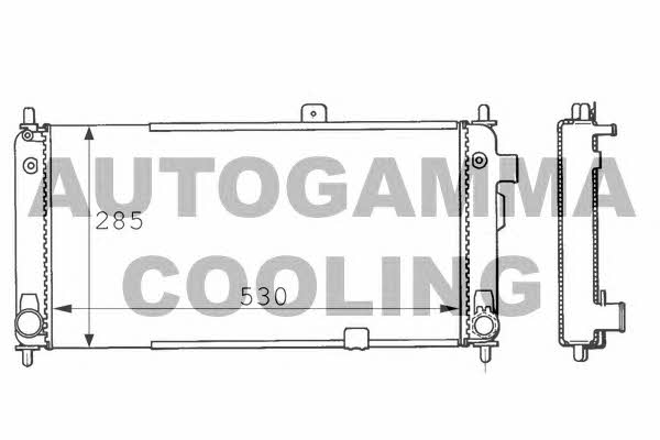 Autogamma 100661 Radiator, engine cooling 100661