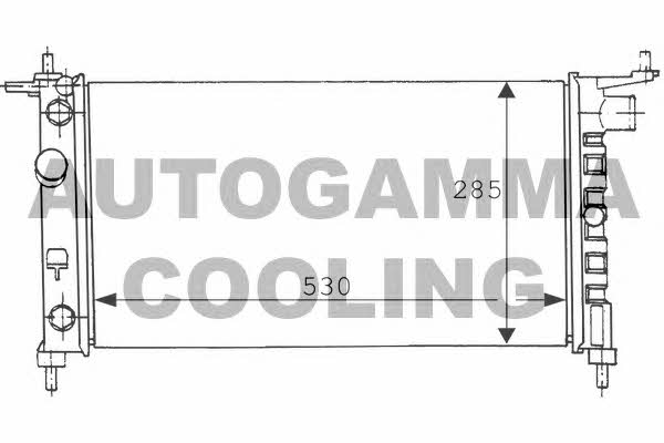 Autogamma 100676 Radiator, engine cooling 100676