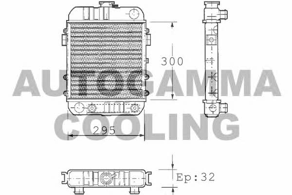 Autogamma 100681 Radiator, engine cooling 100681