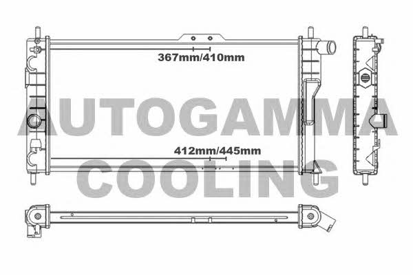 Autogamma 100692 Radiator, engine cooling 100692