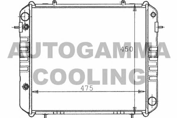 Autogamma 100700 Radiator, engine cooling 100700