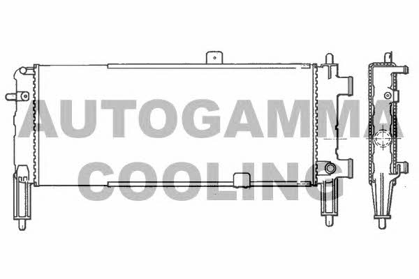 Autogamma 100704 Radiator, engine cooling 100704