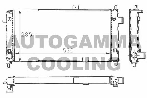 Autogamma 100705 Radiator, engine cooling 100705