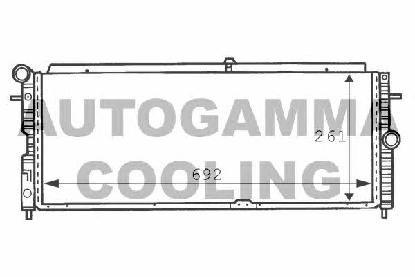Autogamma 100707 Radiator, engine cooling 100707