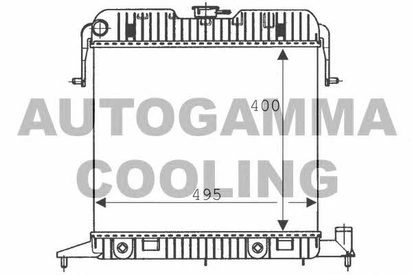 Autogamma 100710 Radiator, engine cooling 100710