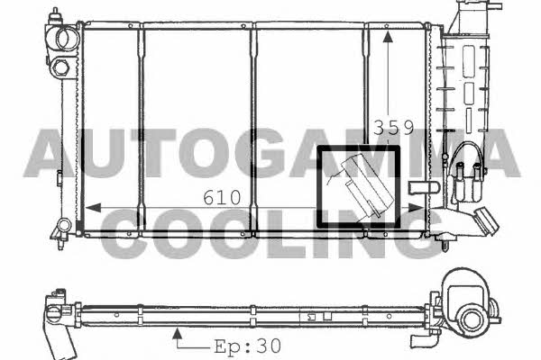 Autogamma 100754 Radiator, engine cooling 100754