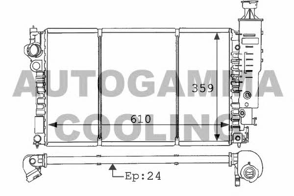 Autogamma 100772 Radiator, engine cooling 100772