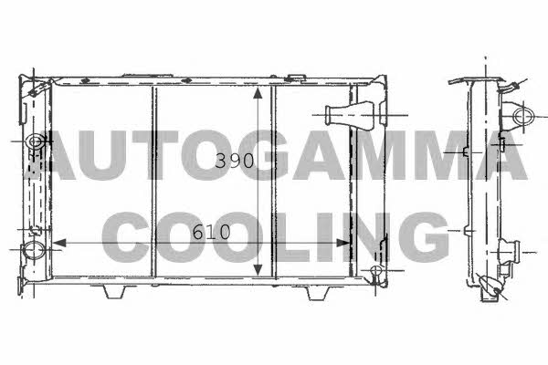 Autogamma 100807 Radiator, engine cooling 100807