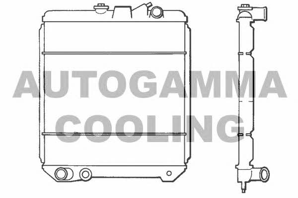 Autogamma 100814 Radiator, engine cooling 100814
