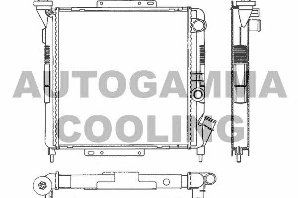 Autogamma 100831 Radiator, engine cooling 100831