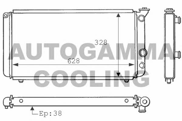 Autogamma 100845 Radiator, engine cooling 100845