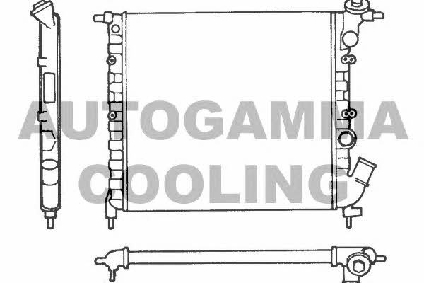 Autogamma 100848 Radiator, engine cooling 100848