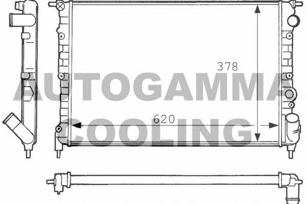 Autogamma 100870 Radiator, engine cooling 100870