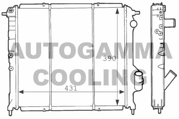 Autogamma 100894 Radiator, engine cooling 100894