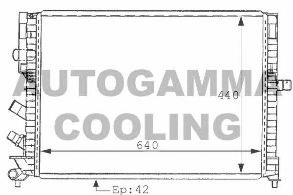 Autogamma 100898 Radiator, engine cooling 100898