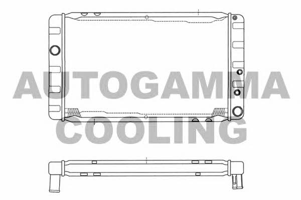 Autogamma 101102 Radiator, engine cooling 101102
