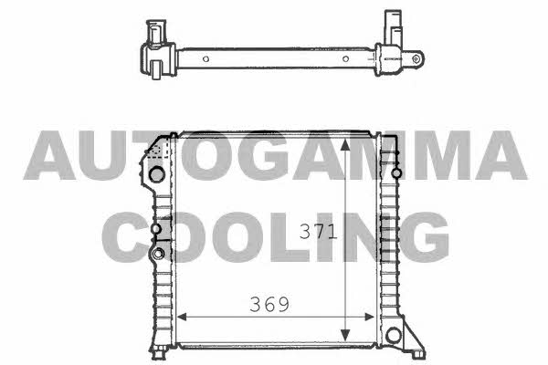 Autogamma 101105 Radiator, engine cooling 101105